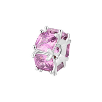 Charm Argento Fancy - Vibrant Pink - FVP04