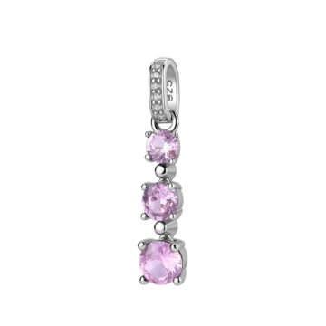 Charm Argento Fancy - Vibrant Pink - FVP117