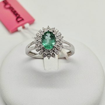 Anello con Smeraldo e Diamanti