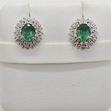 Orecchini Smeraldi e Diamanti