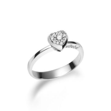 Anello cuore con Diamanti