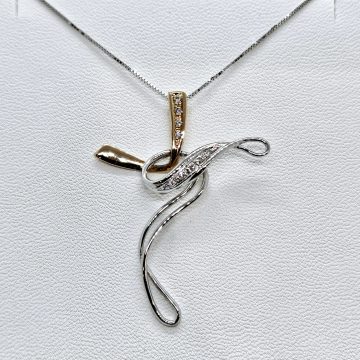 Croce in oro 18kt con Diamanti