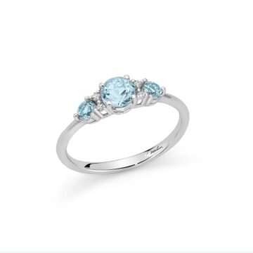 Anello Gemme del cielo Oro