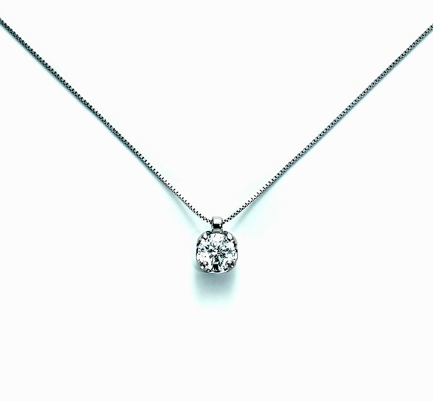 Punto luce con Diamante in Oro 18kt