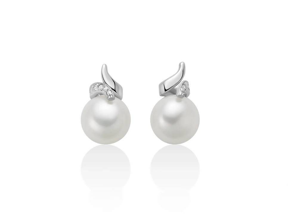 Orecchini con perle e diamanti 9kt