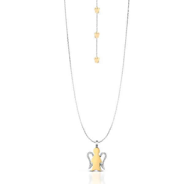 Collana Angelo in oro e Diamanti