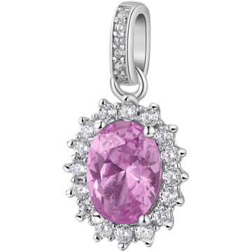 Charm Argento Fancy - Vibrant Pink - FVP13